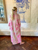 Load image into Gallery viewer, Pink Damask  Linen Kaftan
