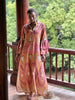 Coral ikat Kaftan