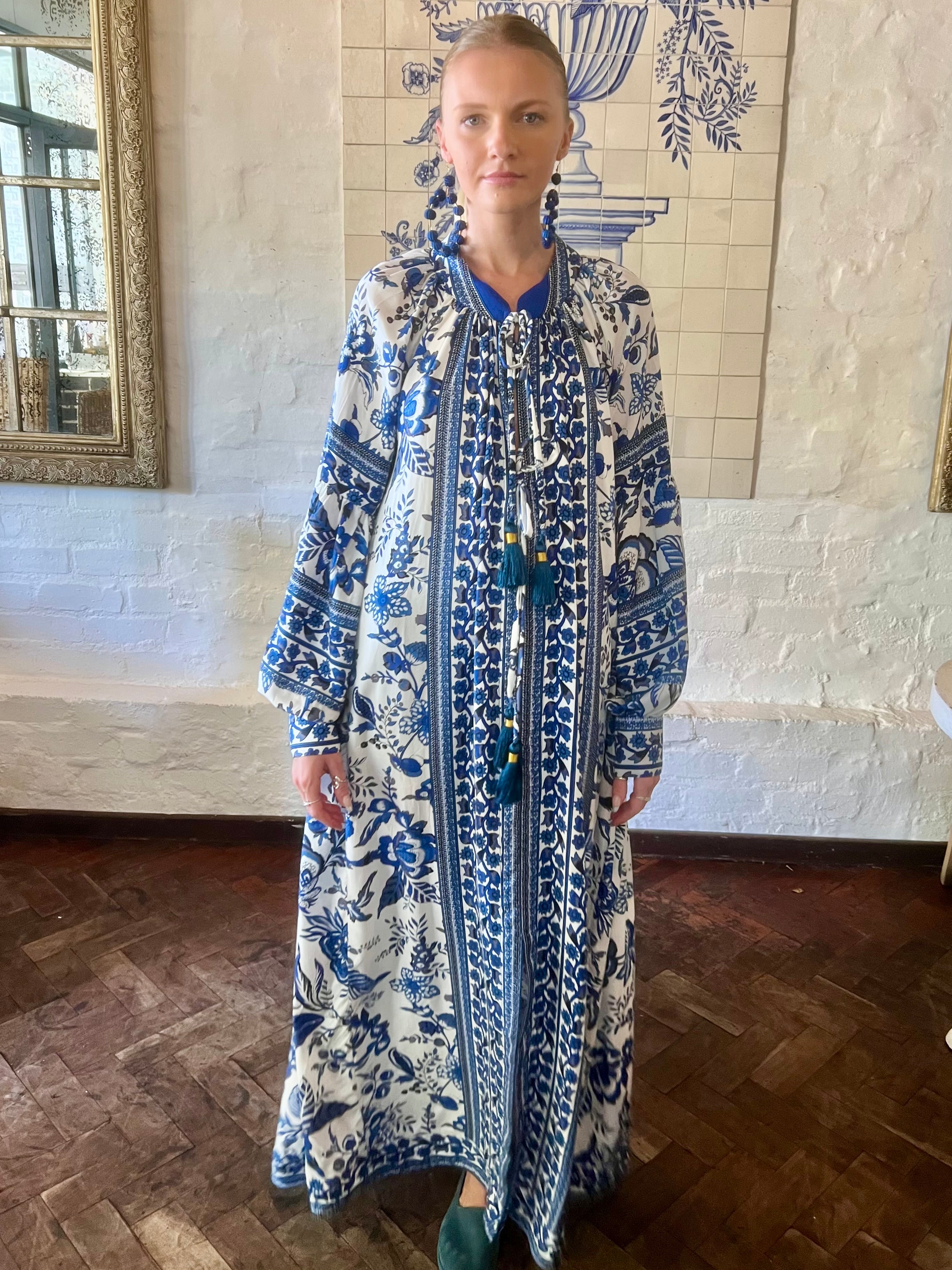 The Santorini Bloom Kaftan