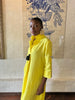 Yellow Linen Collar Kaftan