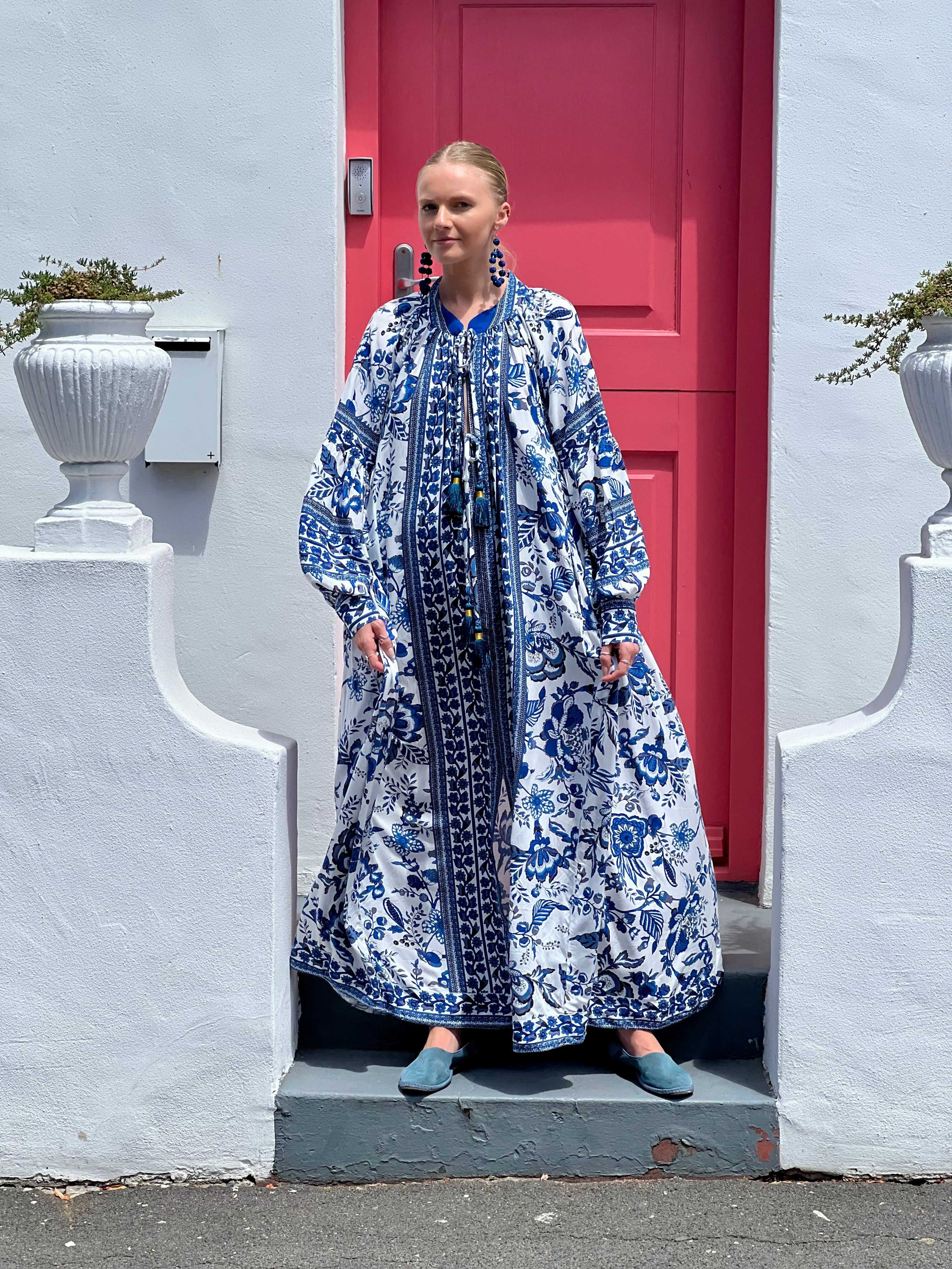 The Santorini Bloom Kaftan