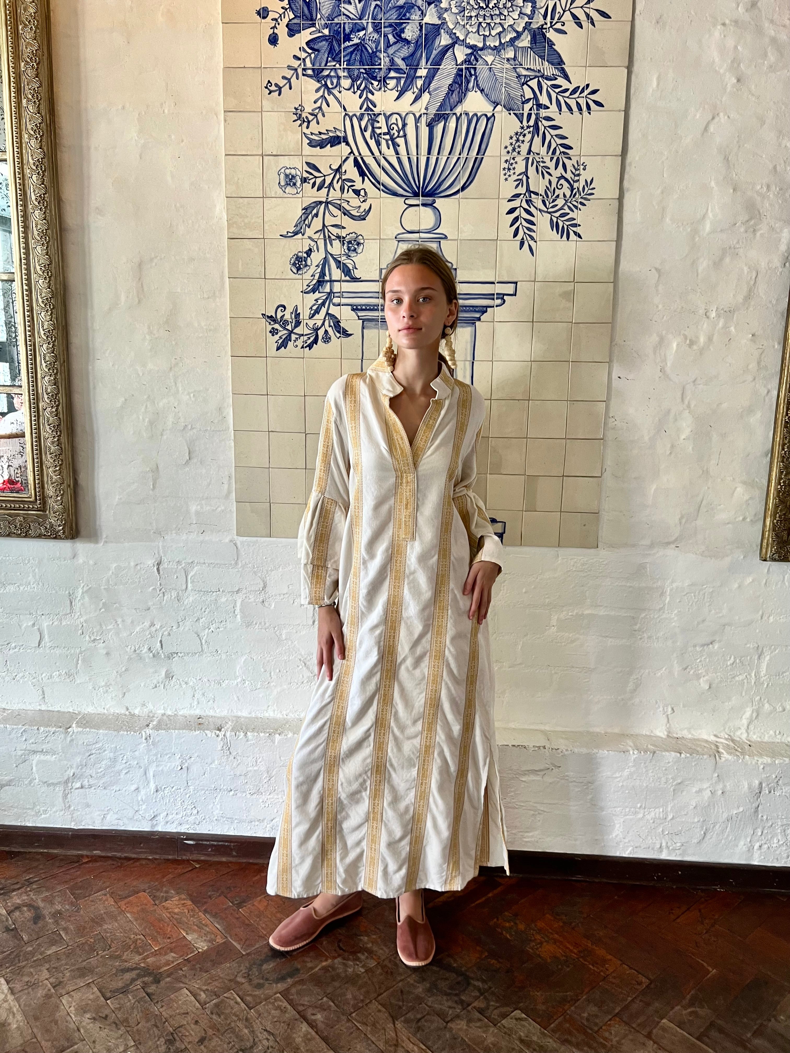 Soleil Striped Kaftan