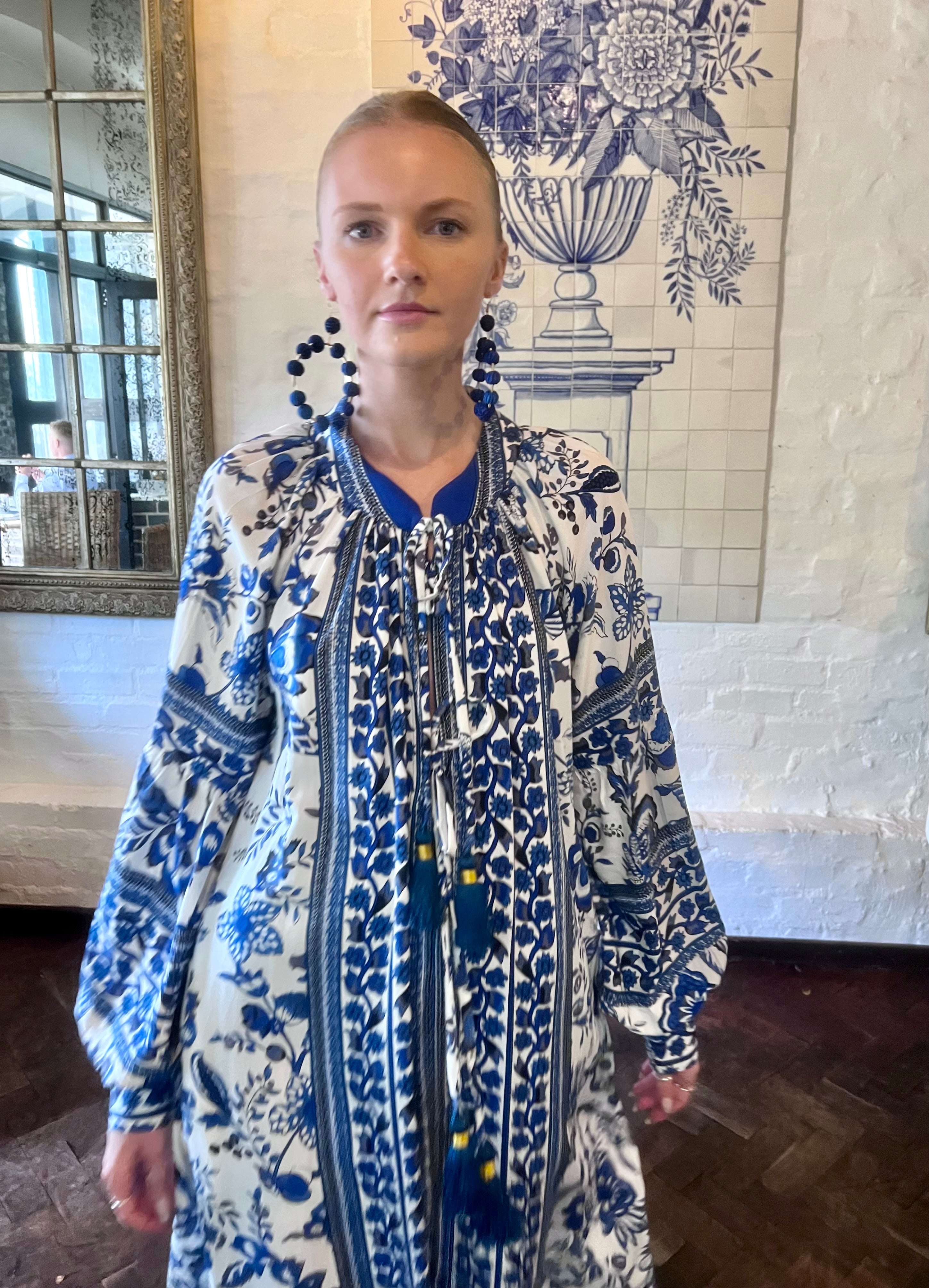 The Santorini Bloom Kaftan