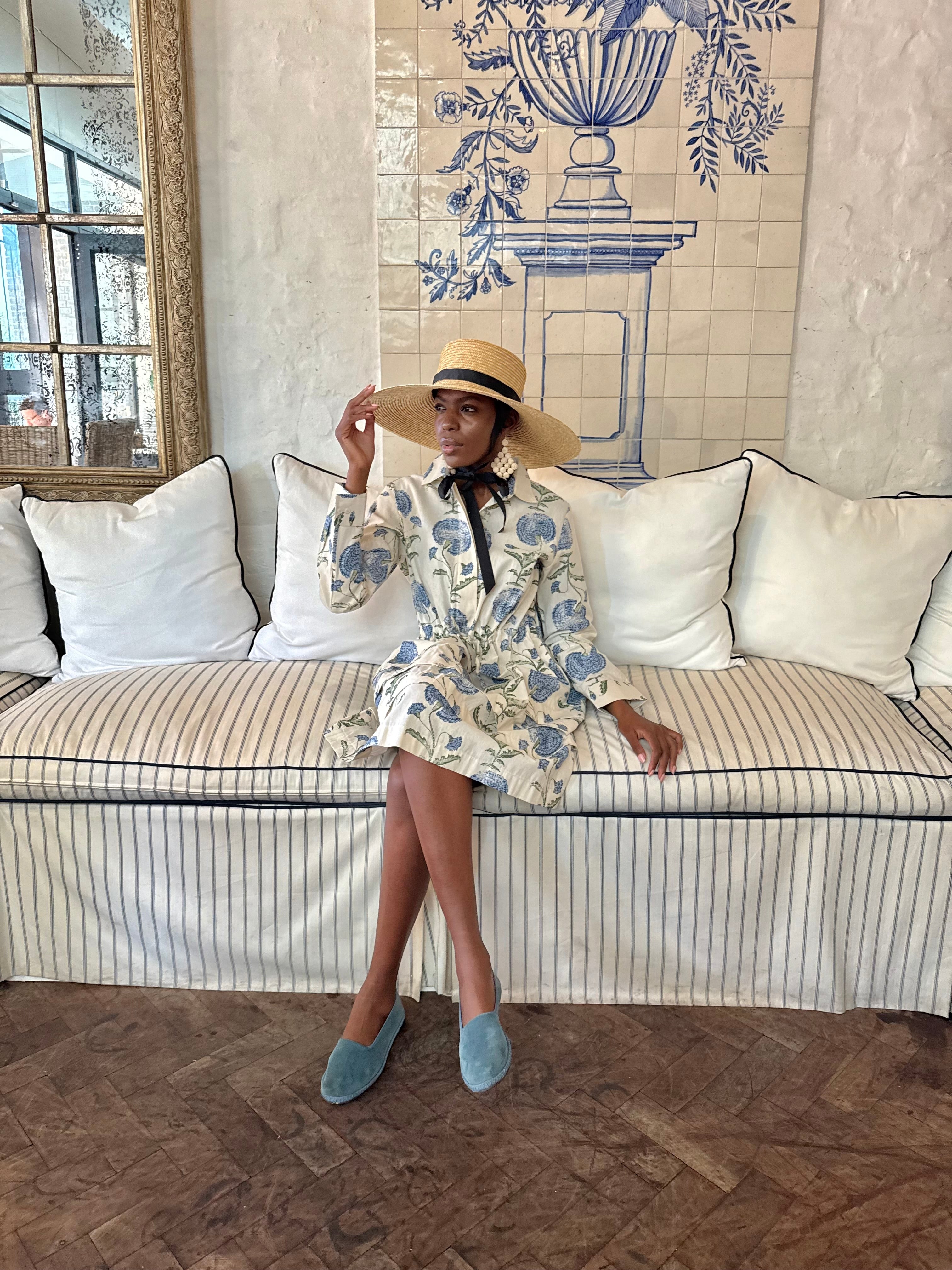Valencia Dress In The Blue Poppy