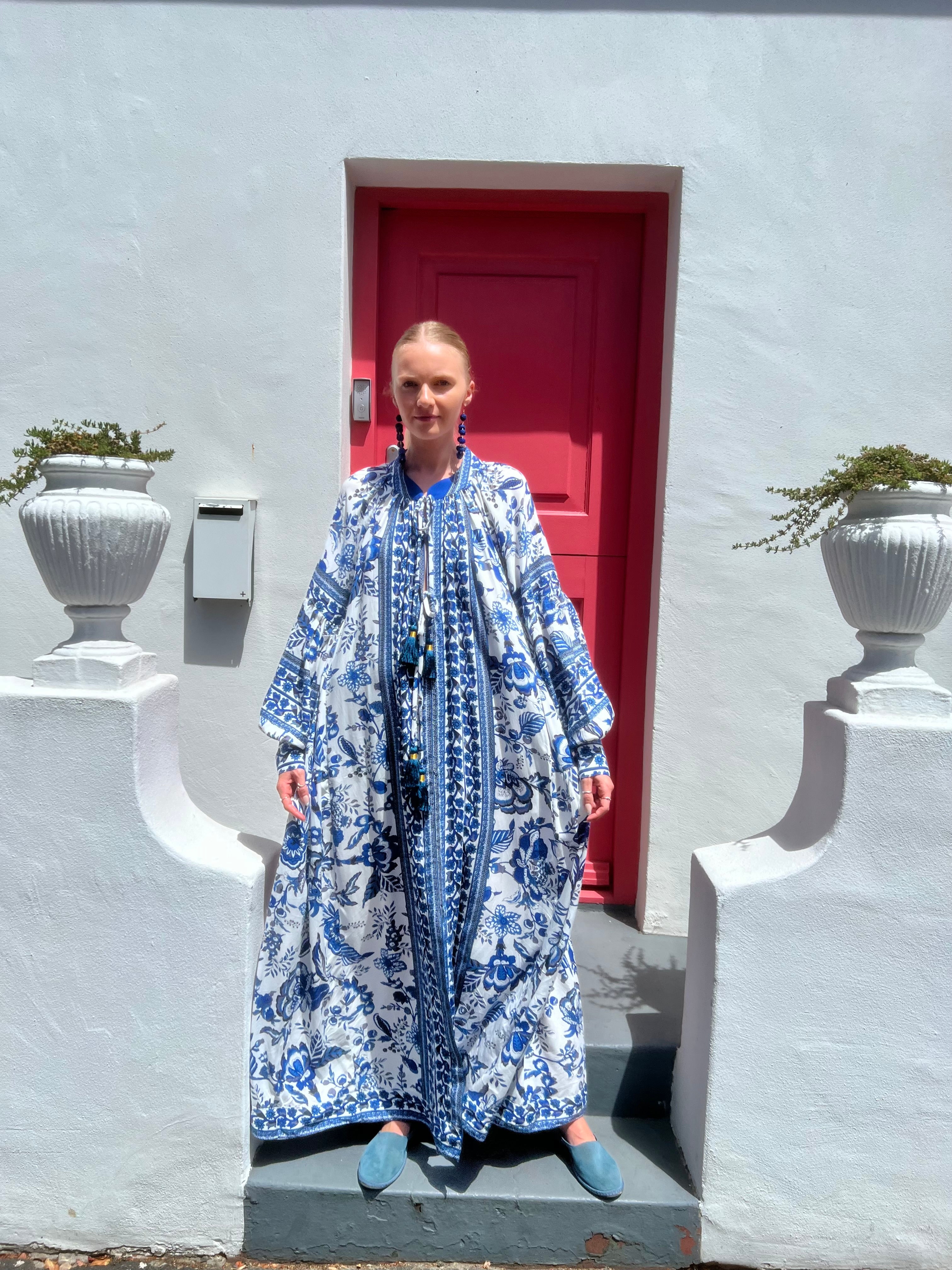 The Santorini Bloom Kaftan