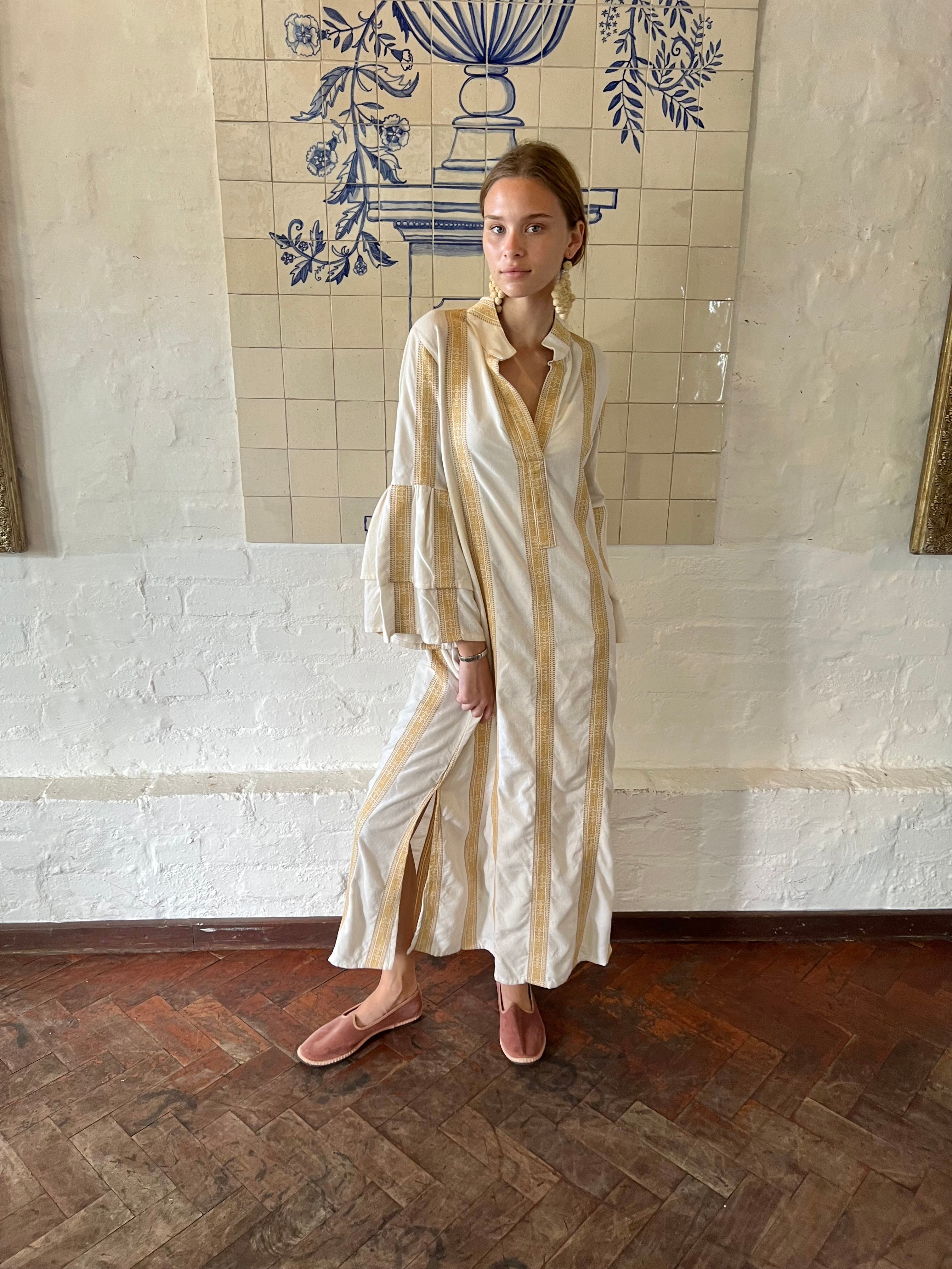 Soleil Striped Kaftan