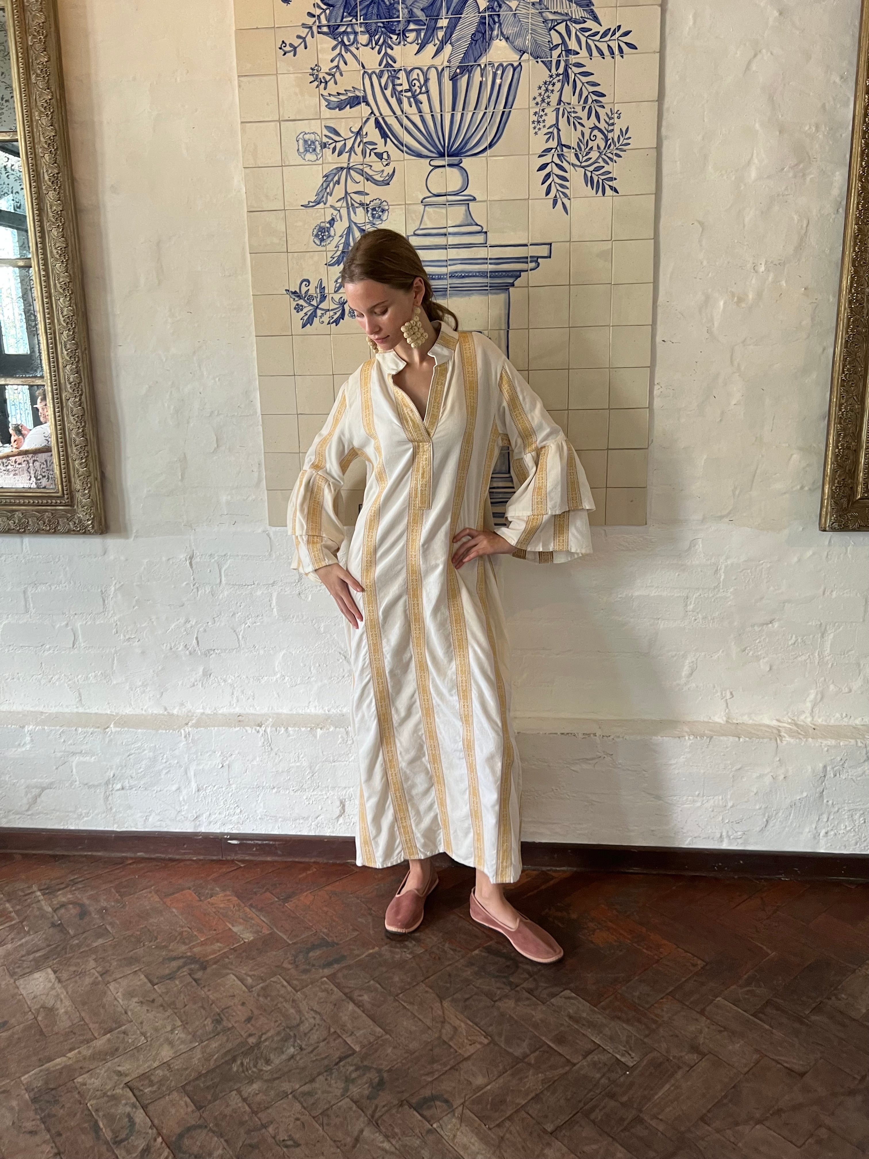 Soleil Striped Kaftan