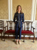 Navy Cotton Jumpsuit