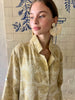 Arabesque Ochre Linen Kaftan