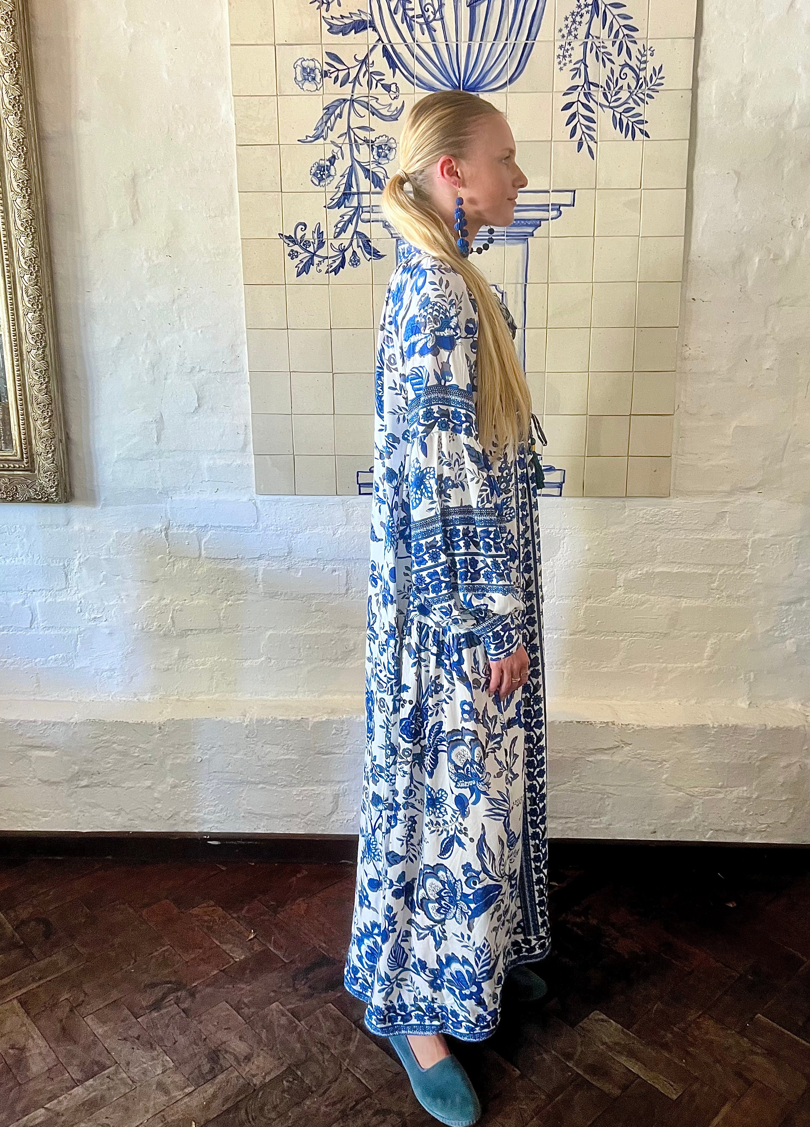 The Santorini Bloom Kaftan