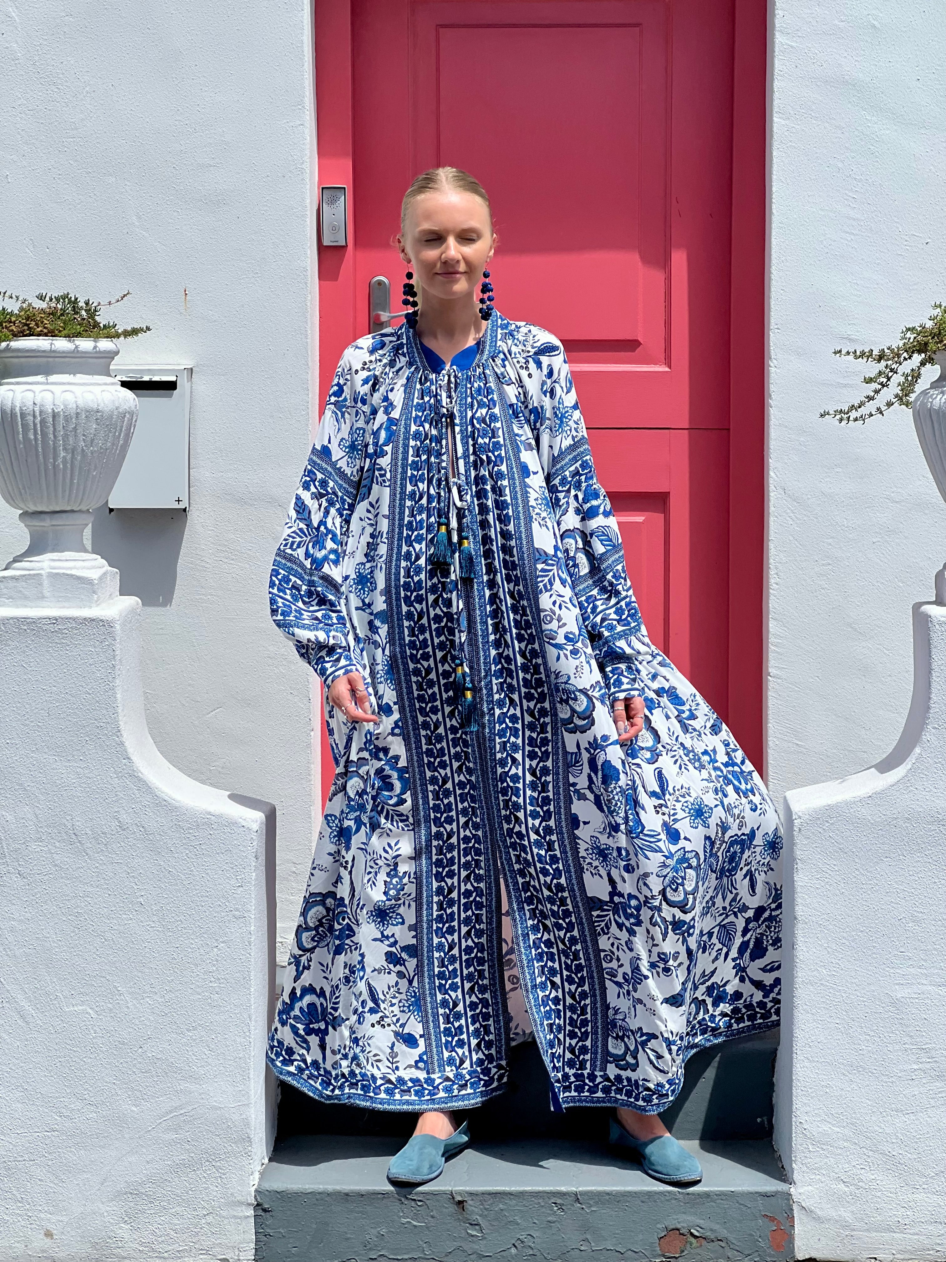 The Santorini Bloom Kaftan