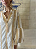 Soleil Striped Kaftan