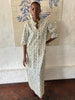 Lattice Flower Cotton Kaftan