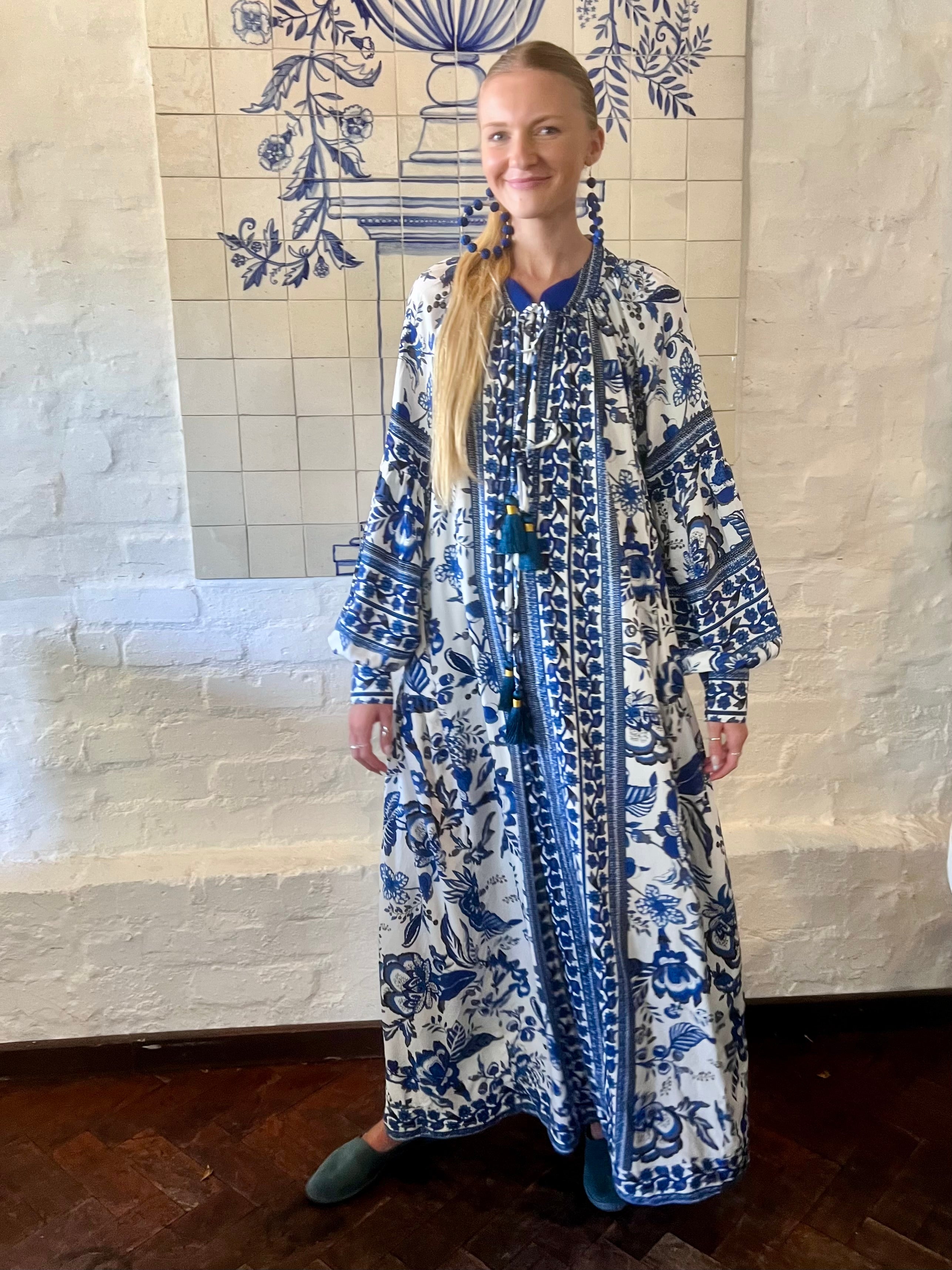 The Santorini Bloom Kaftan