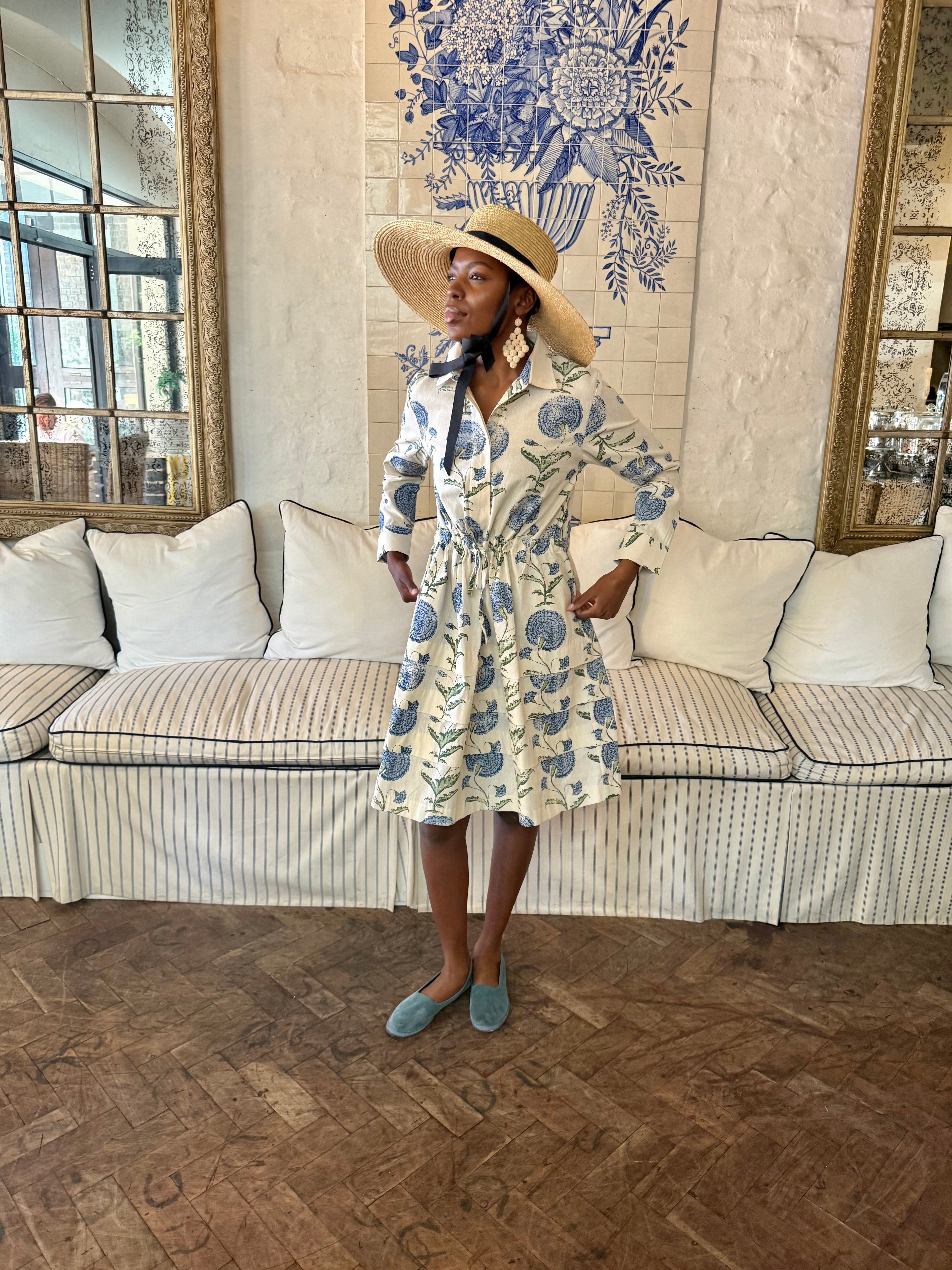 Valencia Dress In The Blue Poppy