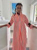 Orange Stripe kaftan