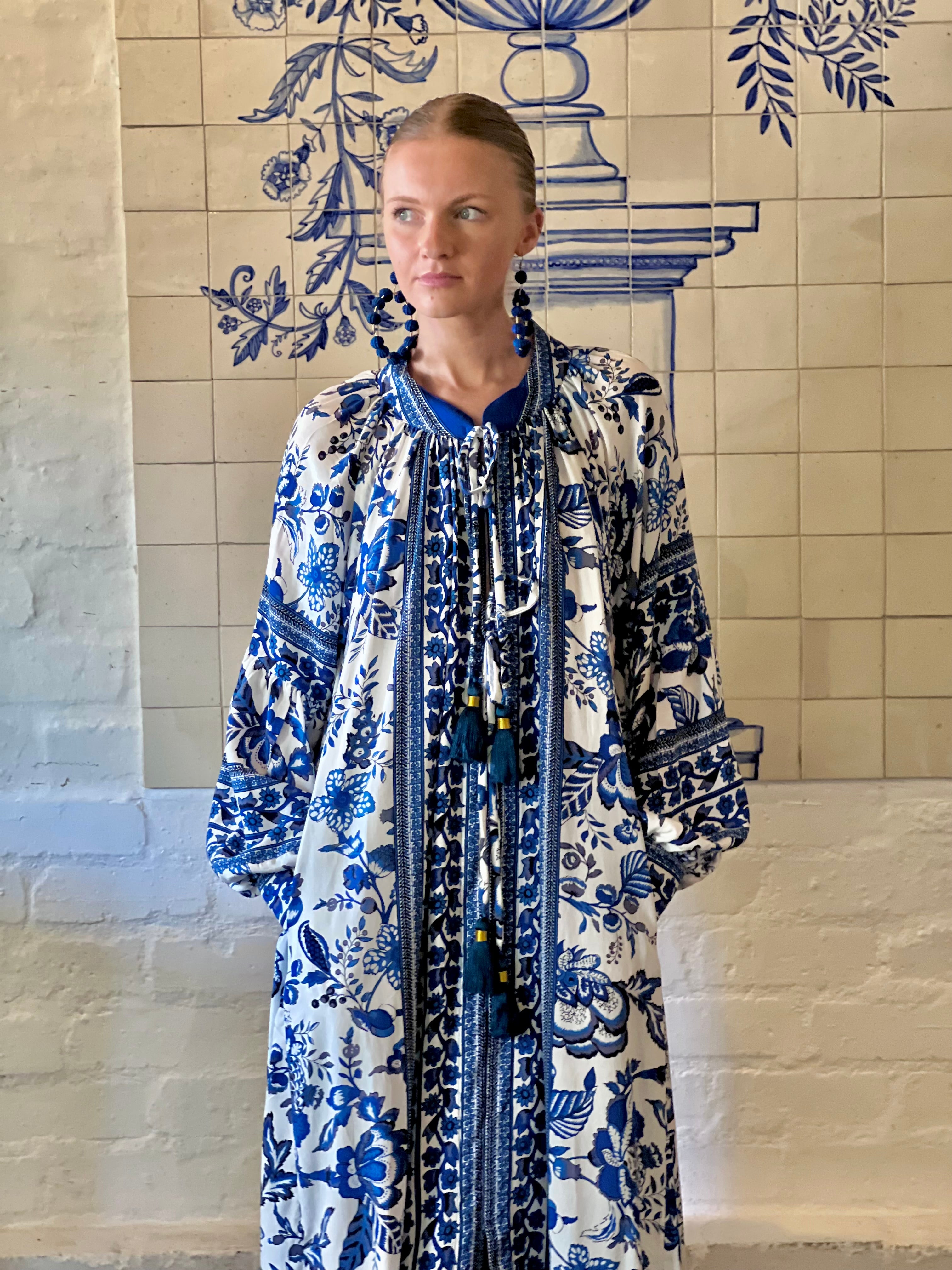 The Santorini Bloom Kaftan