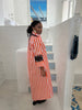 Orange Stripe kaftan