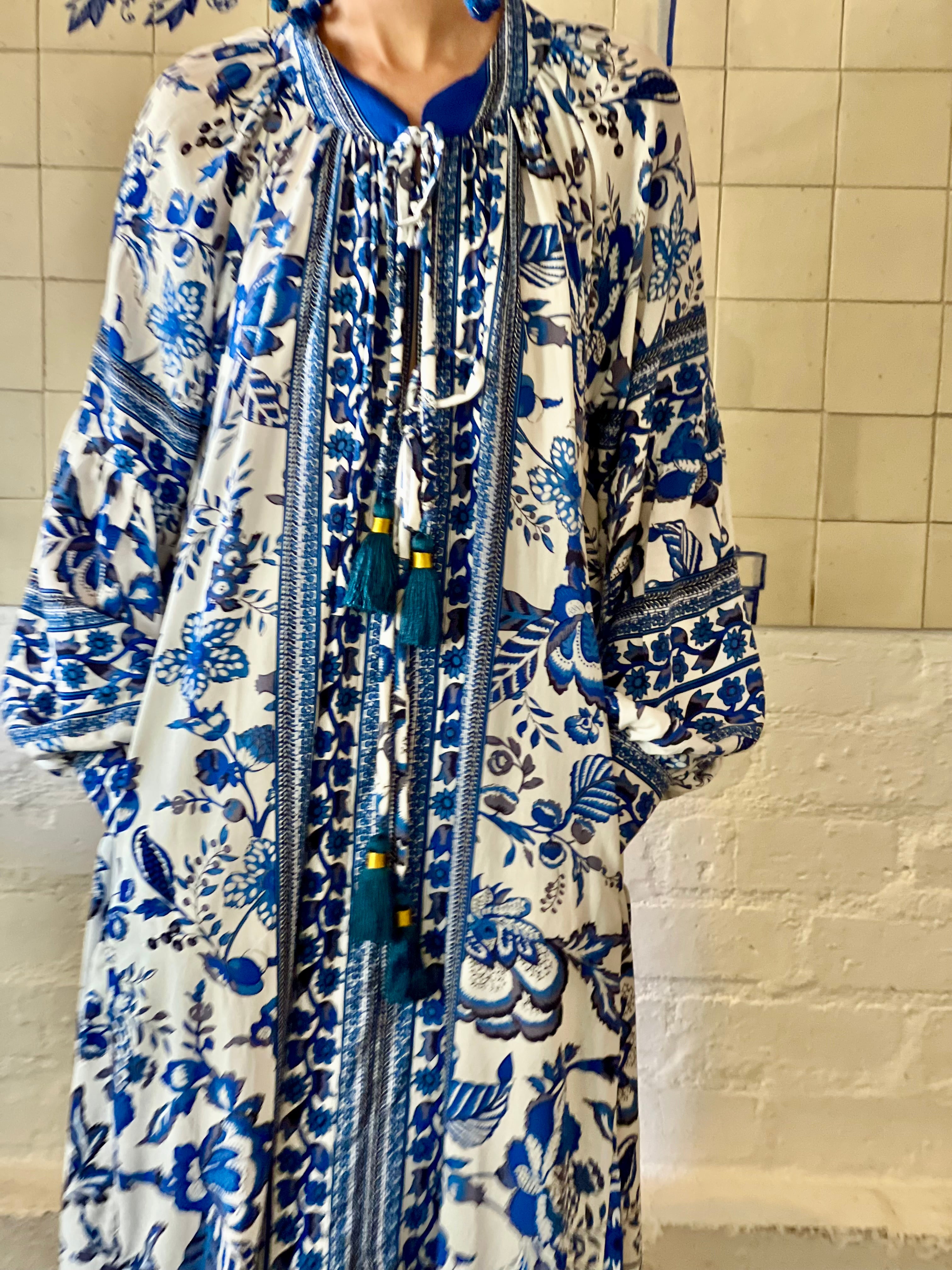 The Santorini Bloom Kaftan