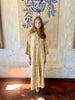 Arabesque Ochre Linen Kaftan