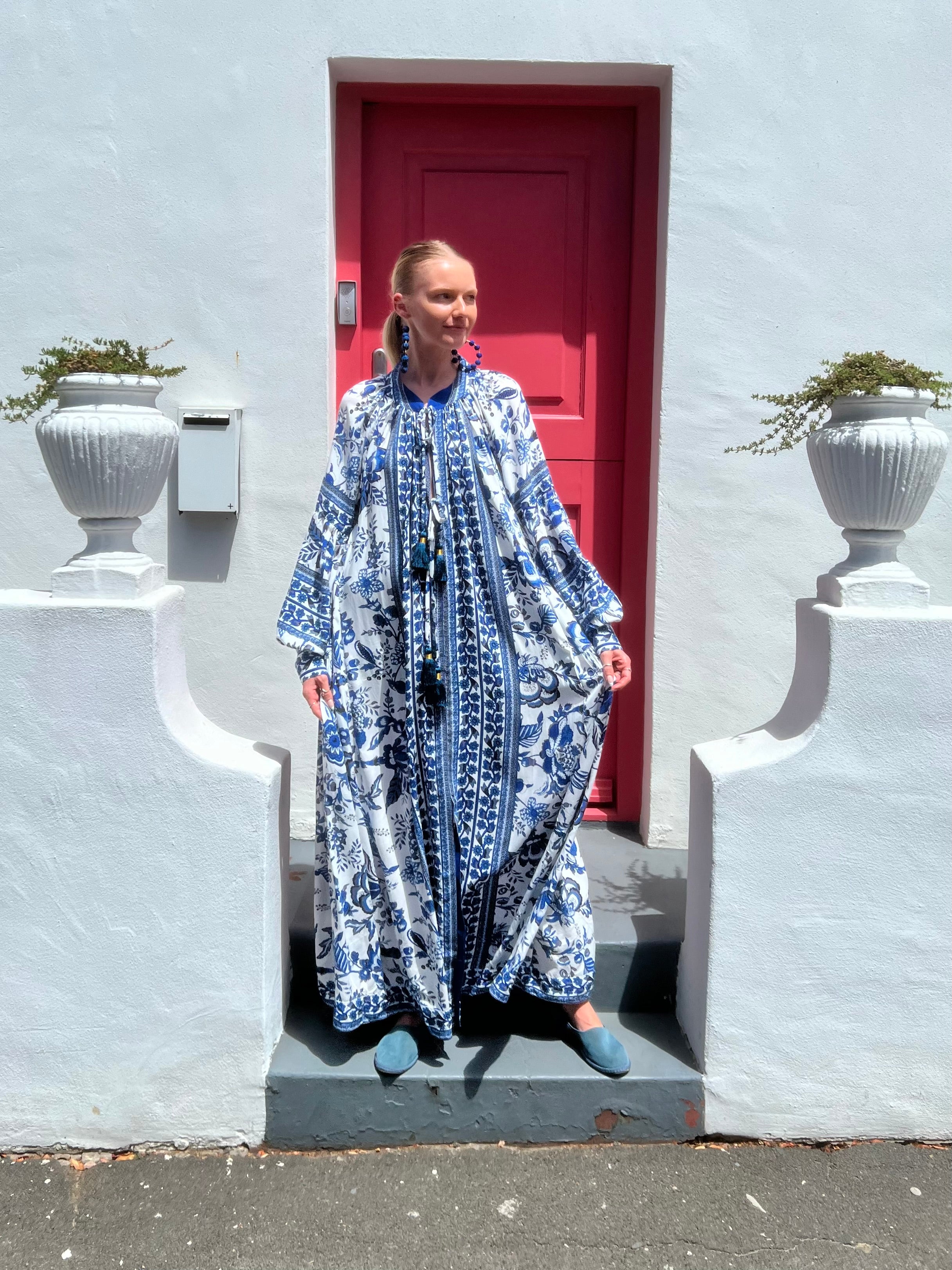 The Santorini Bloom Kaftan