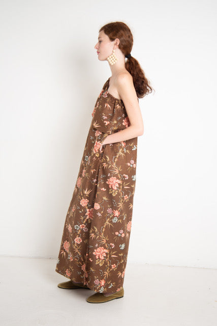 Athena floral Shoulder Frill Dress