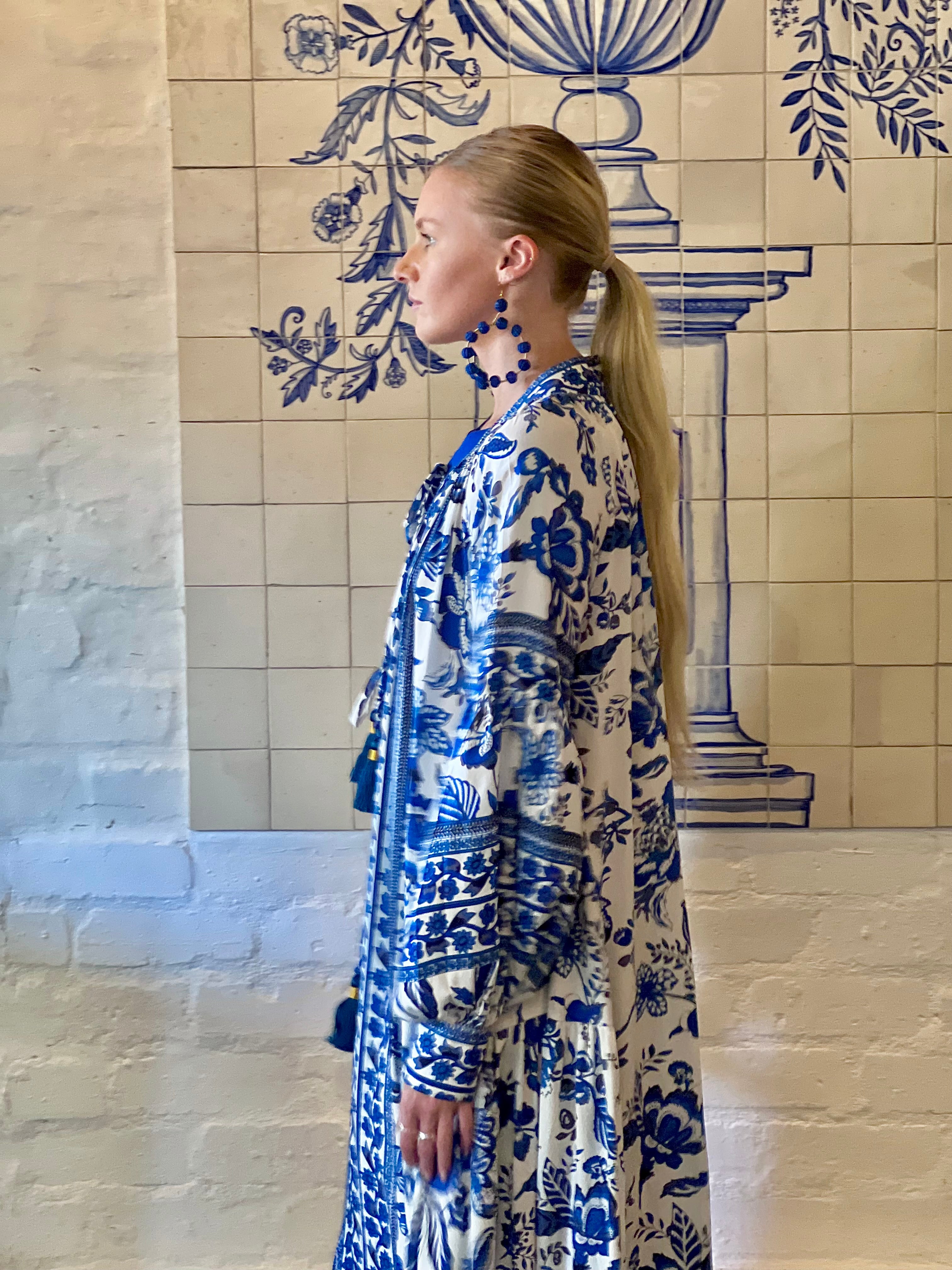 The Santorini Bloom Kaftan