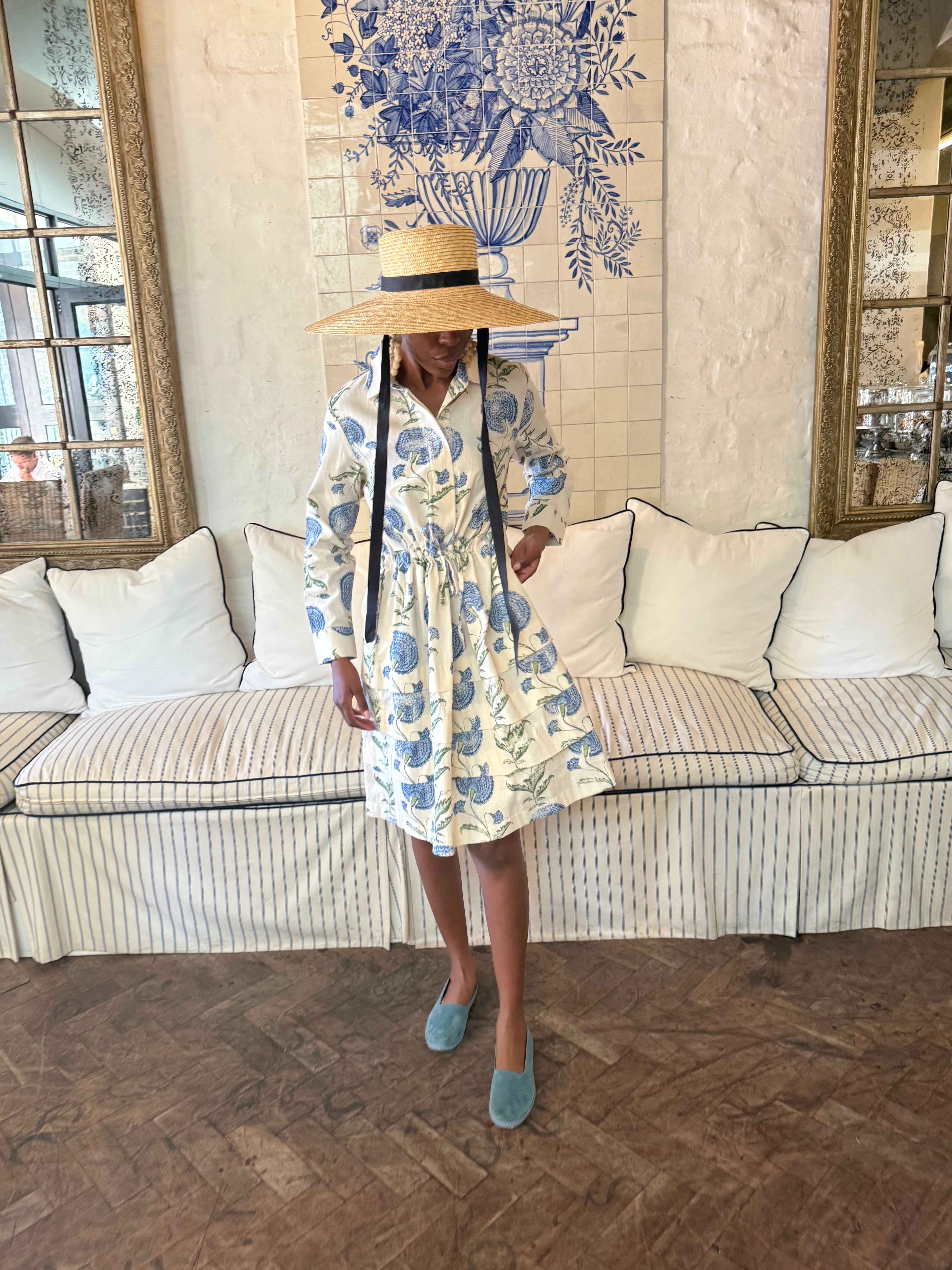 Valencia Dress In The Blue Poppy