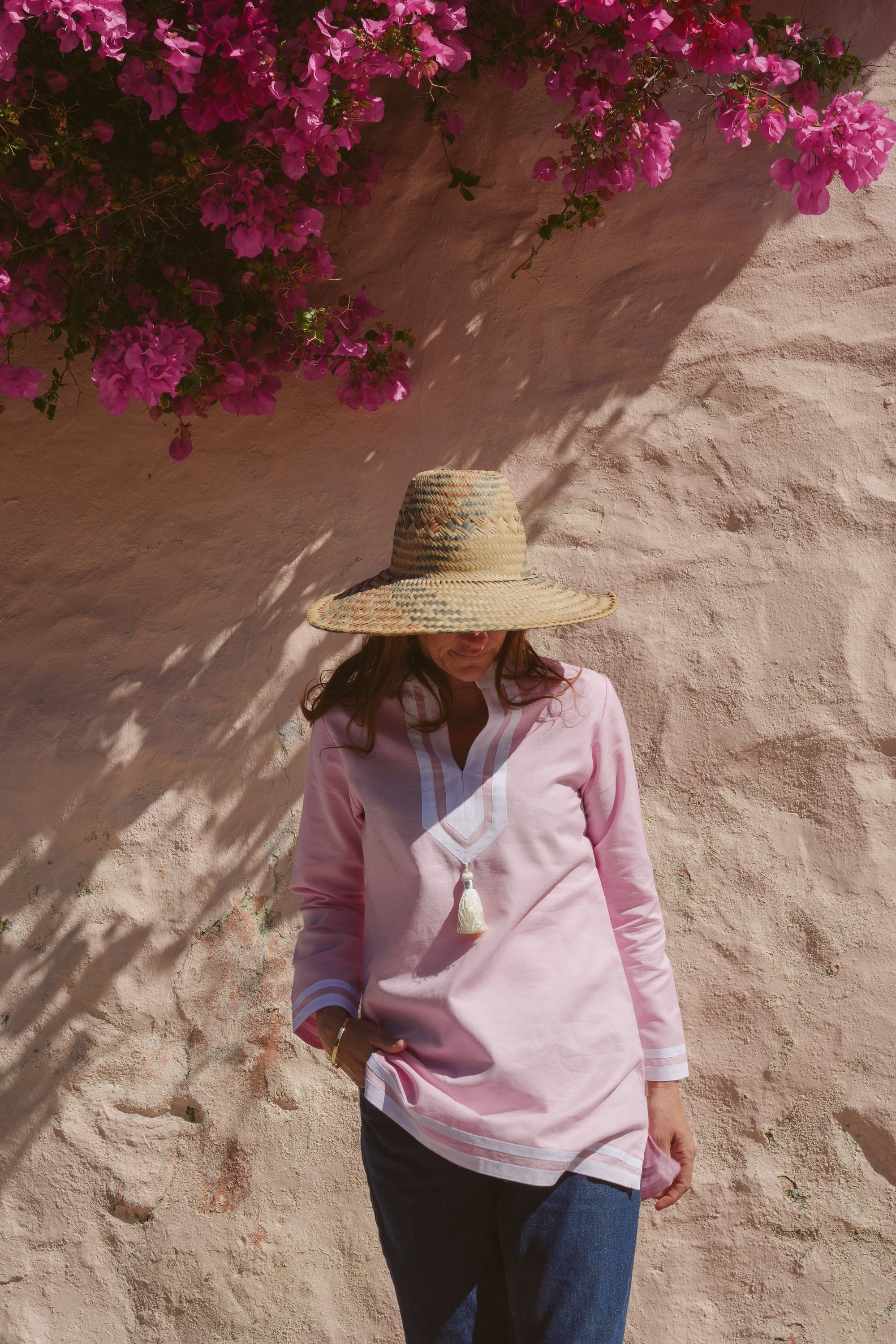 Kolkata Tunic Pink Kaftan