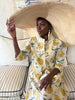 Poppy Yellow Cotton Kaftan