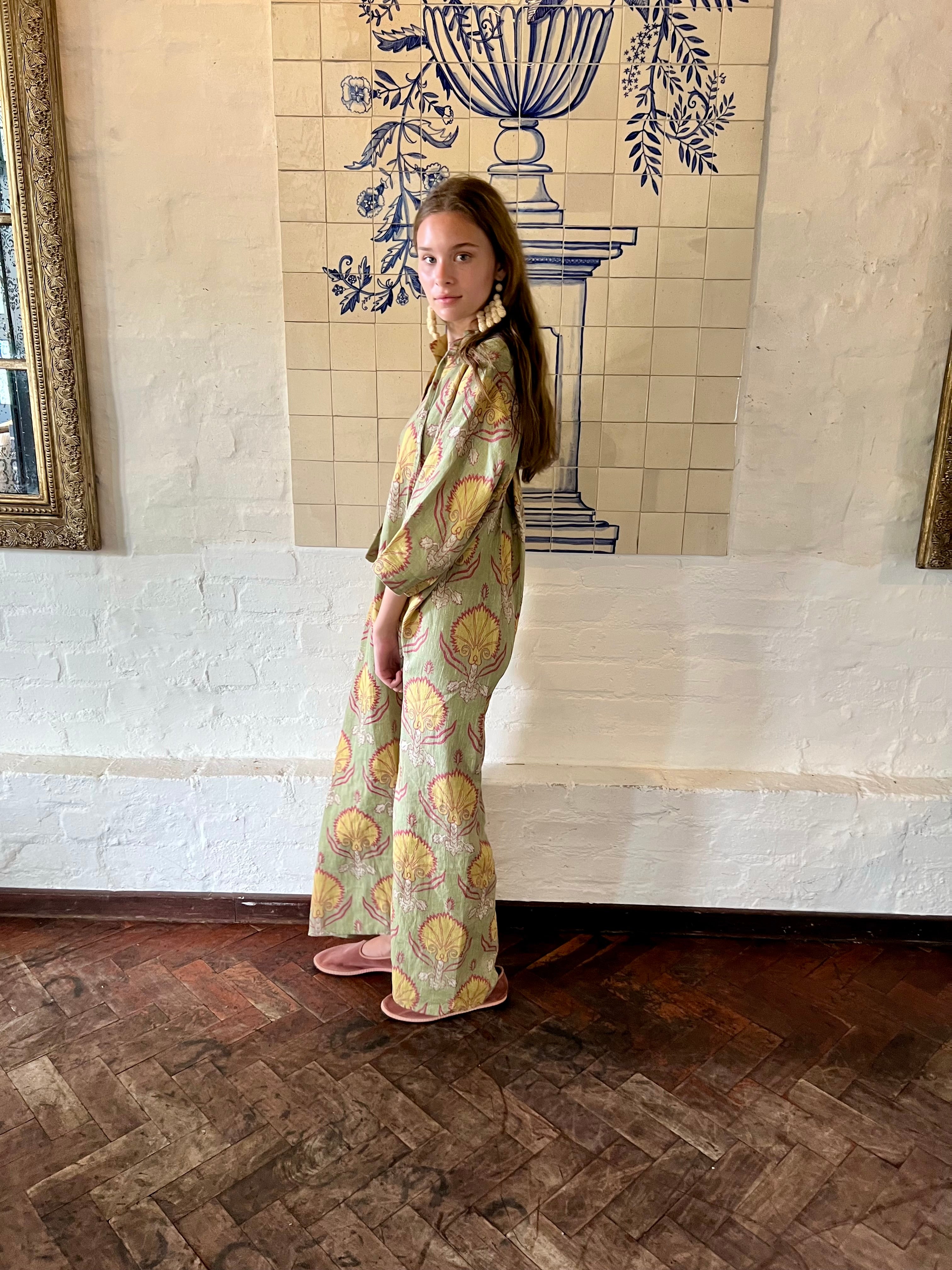 Constantinople Linen Kaftan Multi