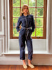 Navy Cotton Jumpsuit