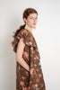 Athena floral Shoulder Frill Dress
