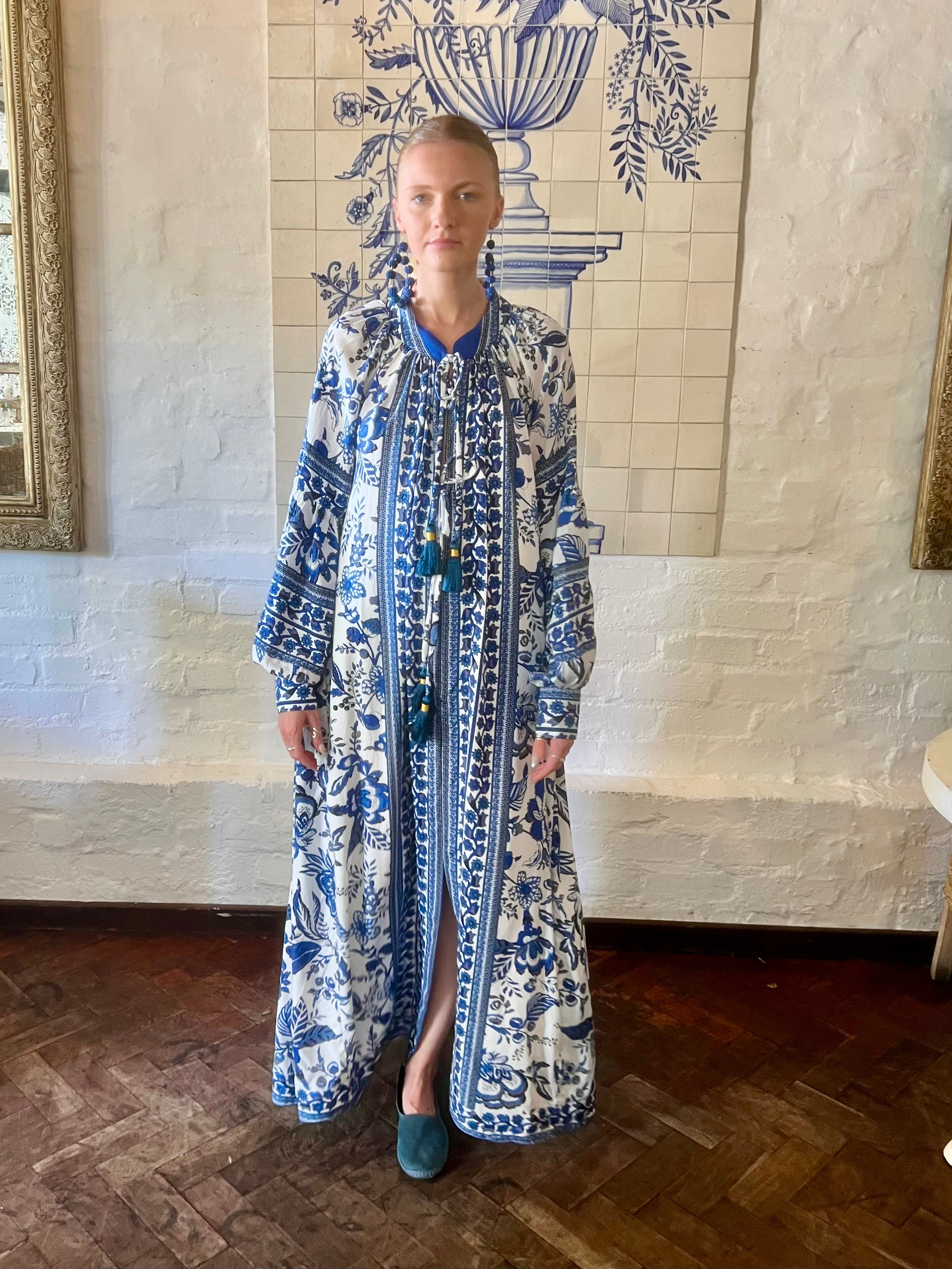 The Santorini Bloom Kaftan