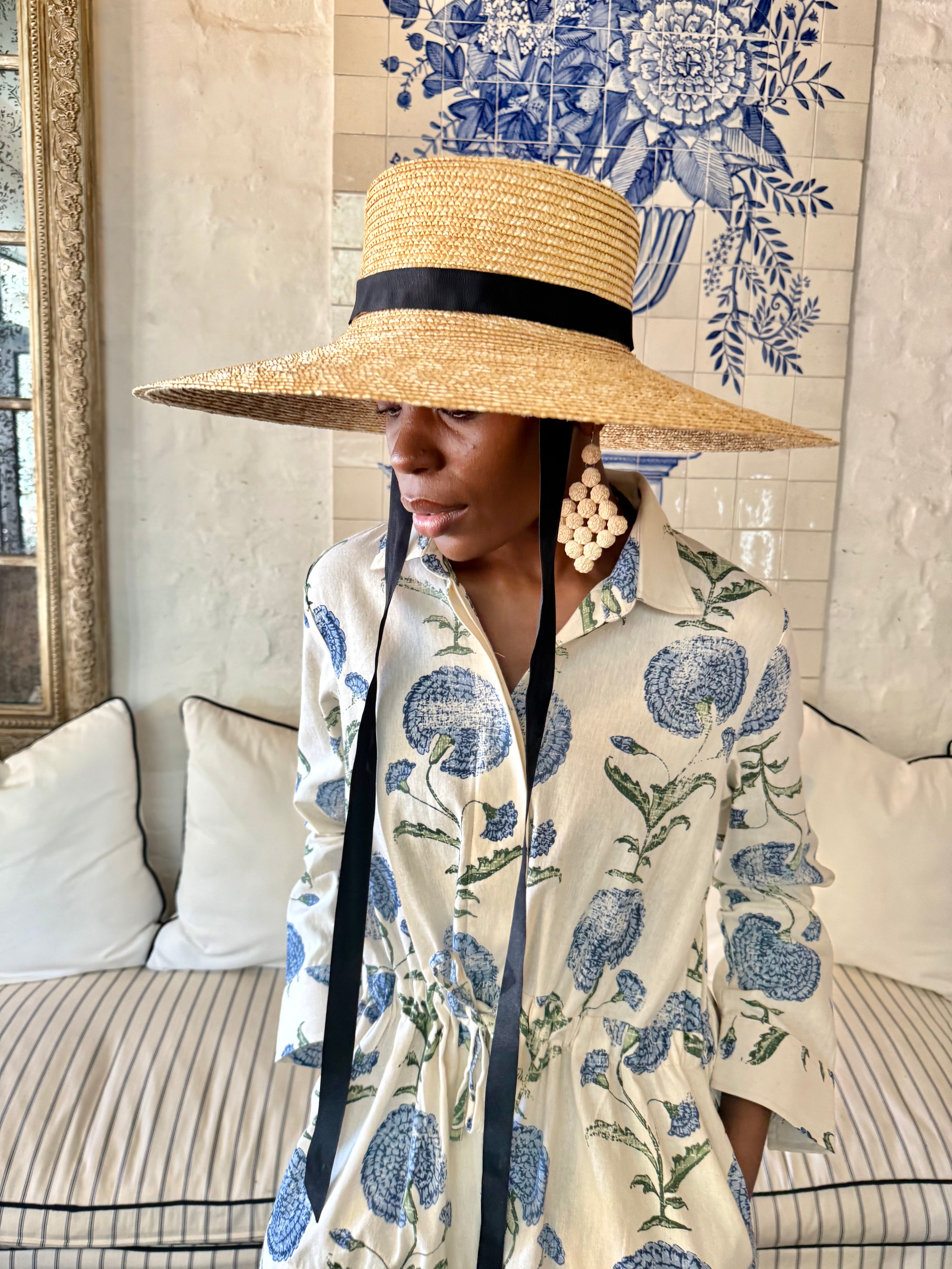 Valencia Dress In The Blue Poppy