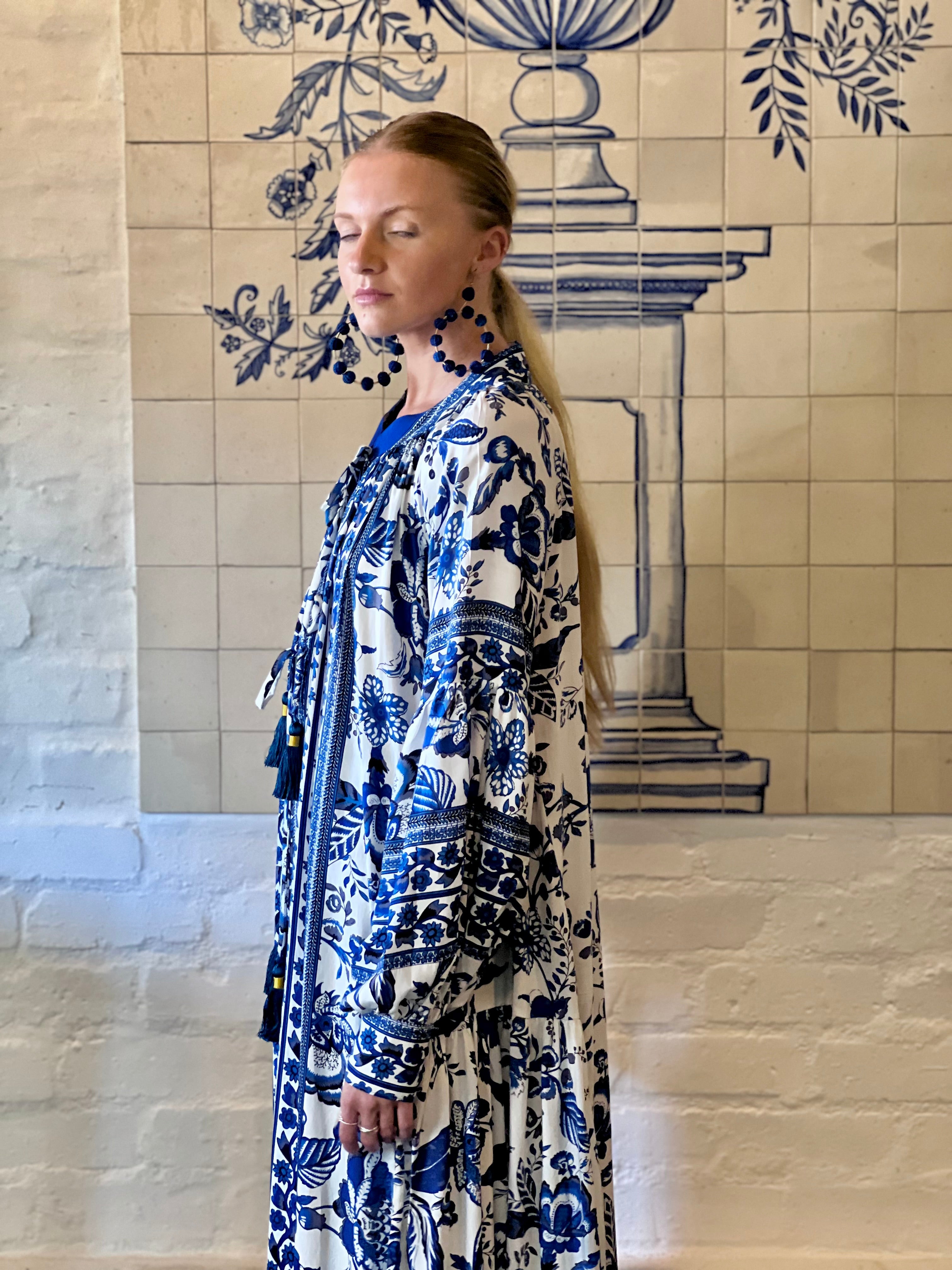 The Santorini Bloom Kaftan