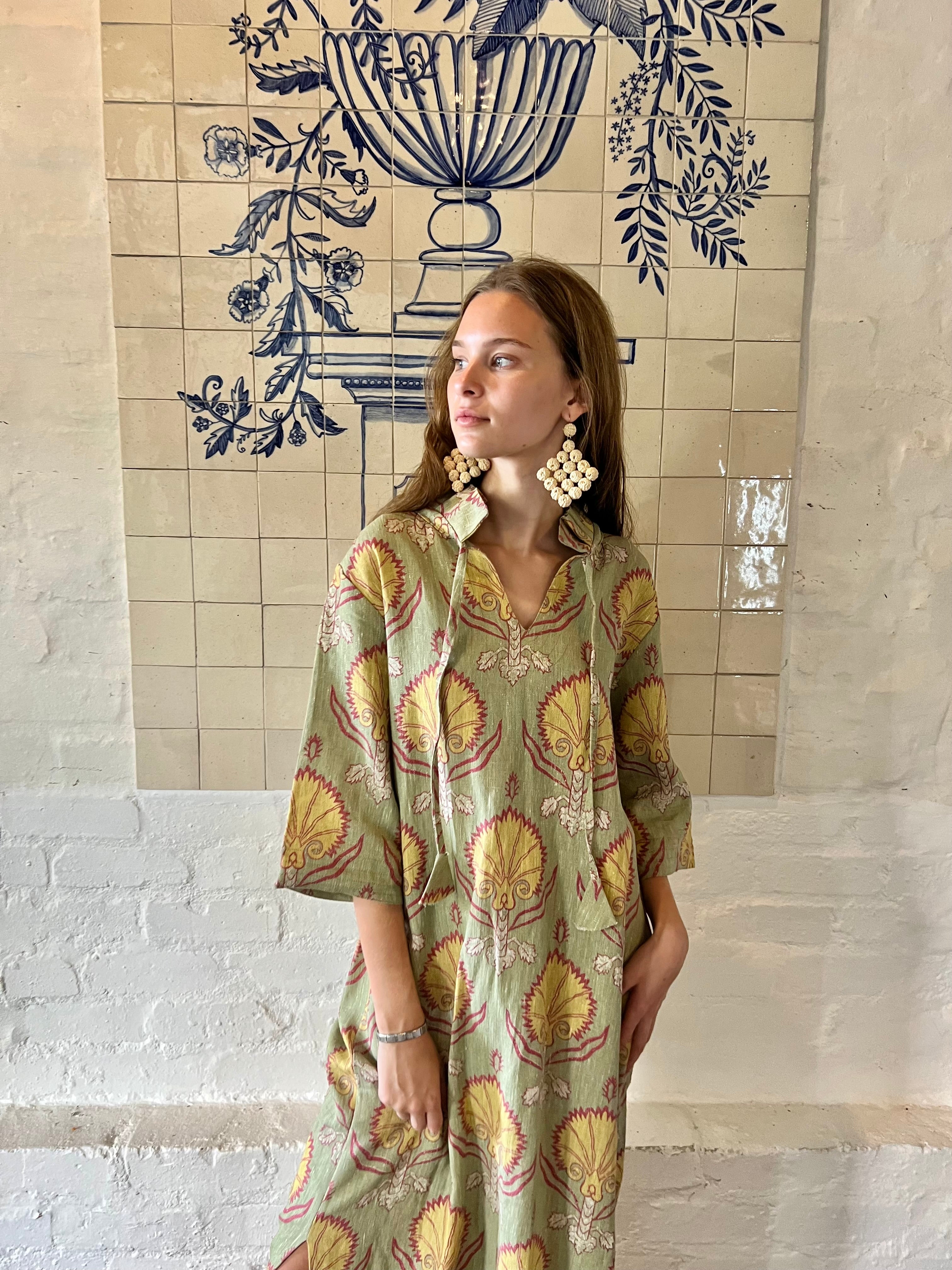 Constantinople Linen Kaftan Multi