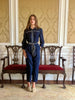 Navy Cotton Jumpsuit