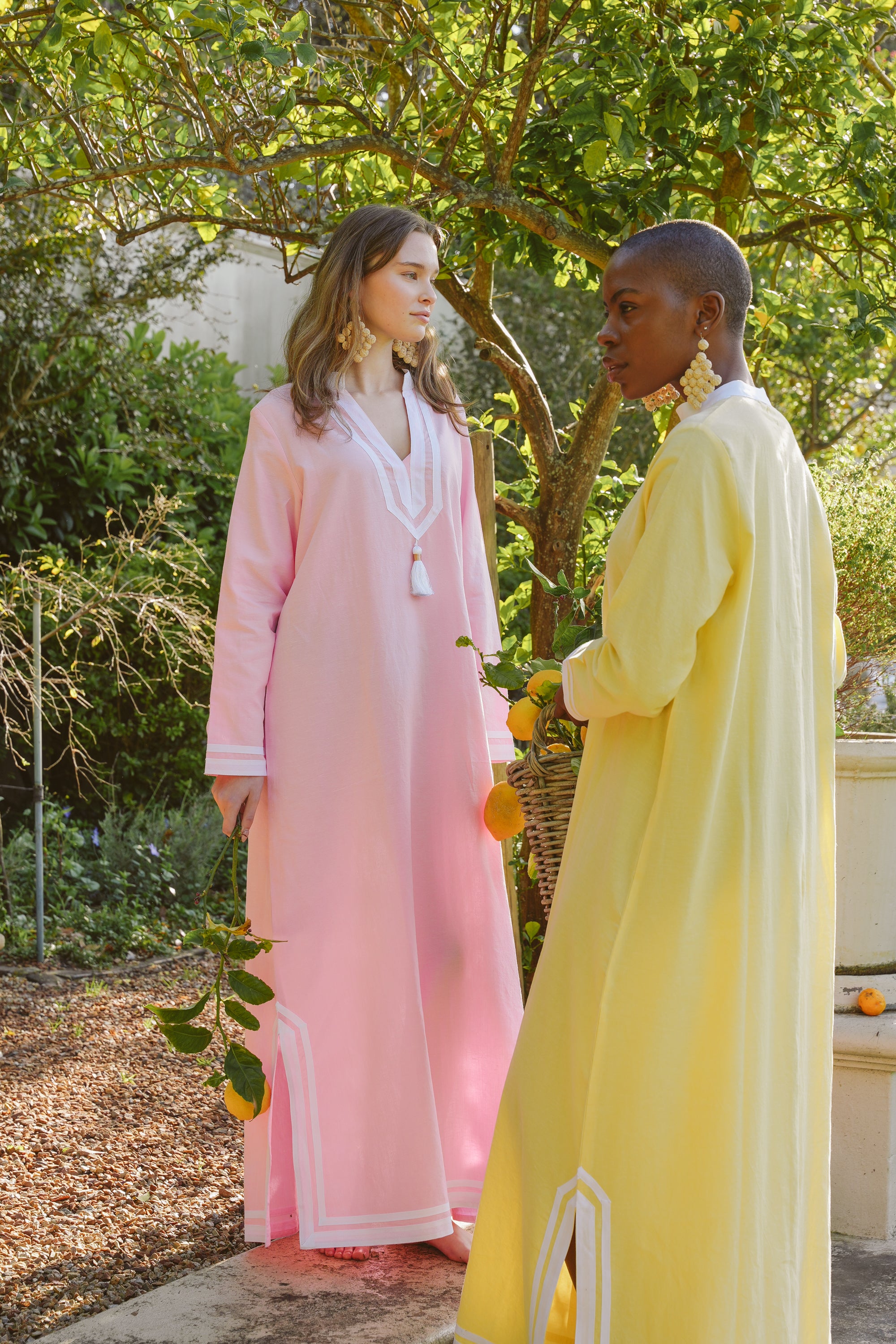 Kolkata Pink Cotton Kaftan