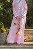 Kolkata Pink Cotton Kaftan
