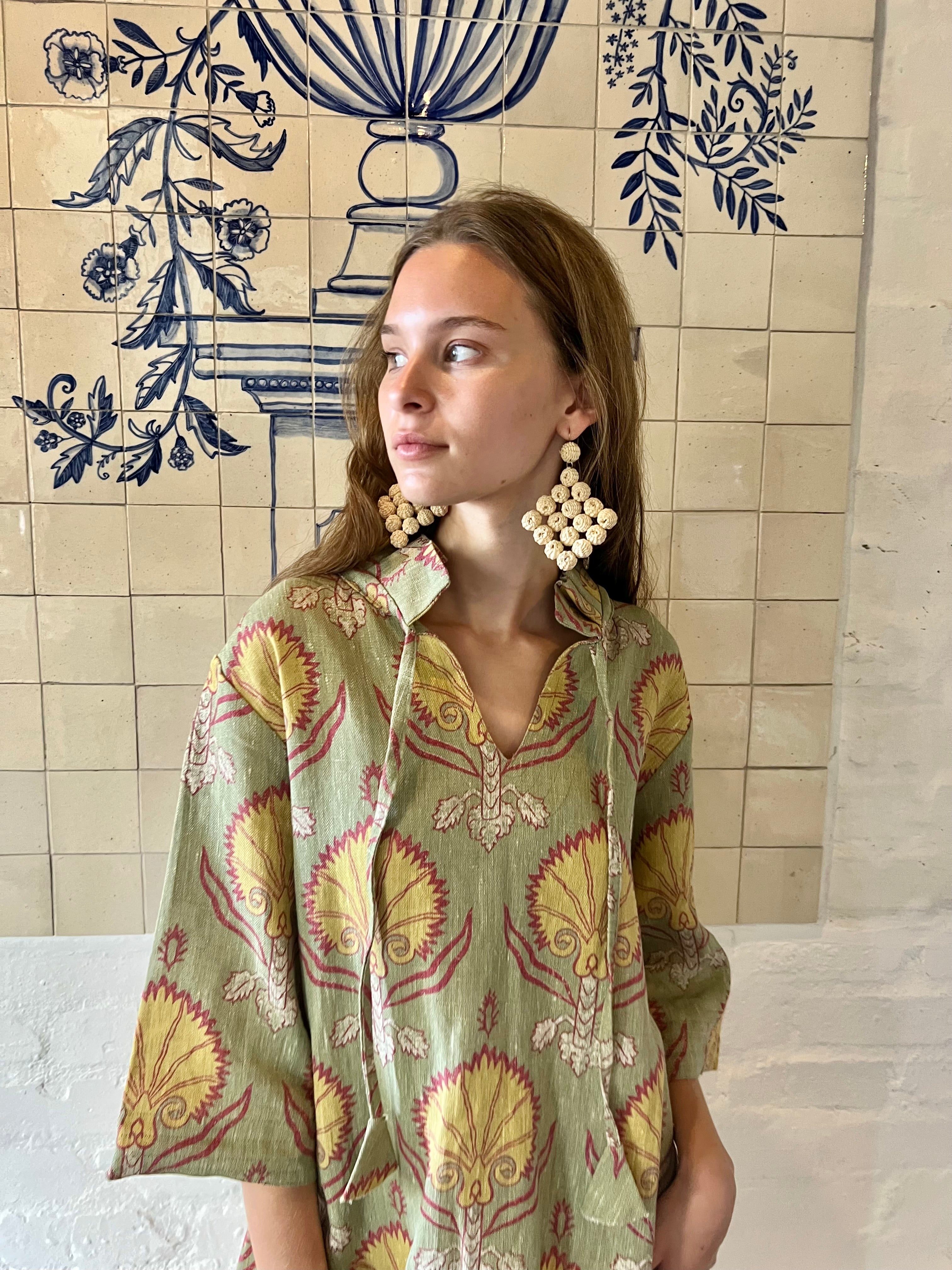 Constantinople Linen Kaftan Multi