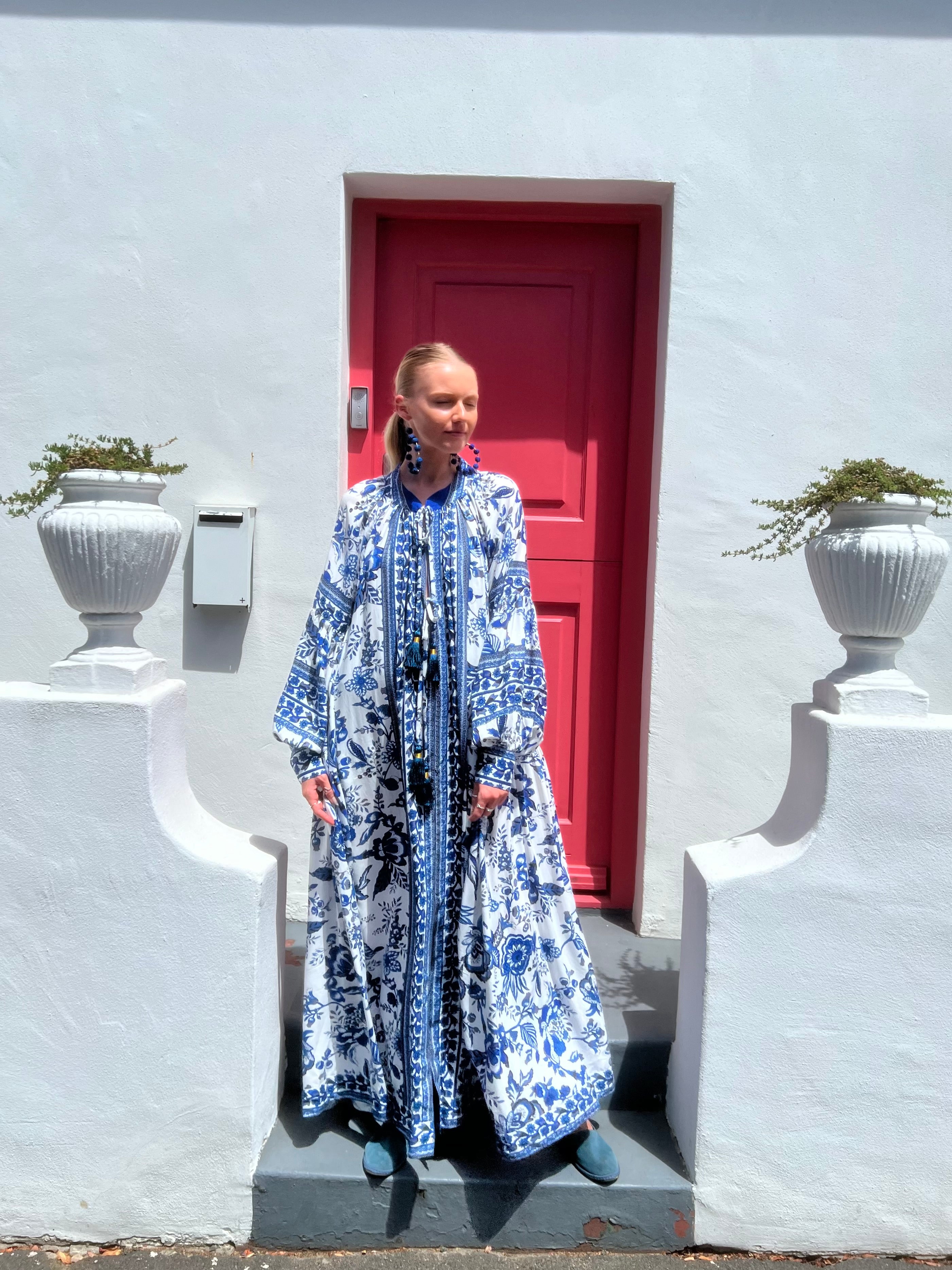 The Santorini Bloom Kaftan