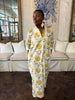 Poppy Yellow Cotton Kaftan