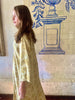 Arabesque Ochre Linen Kaftan