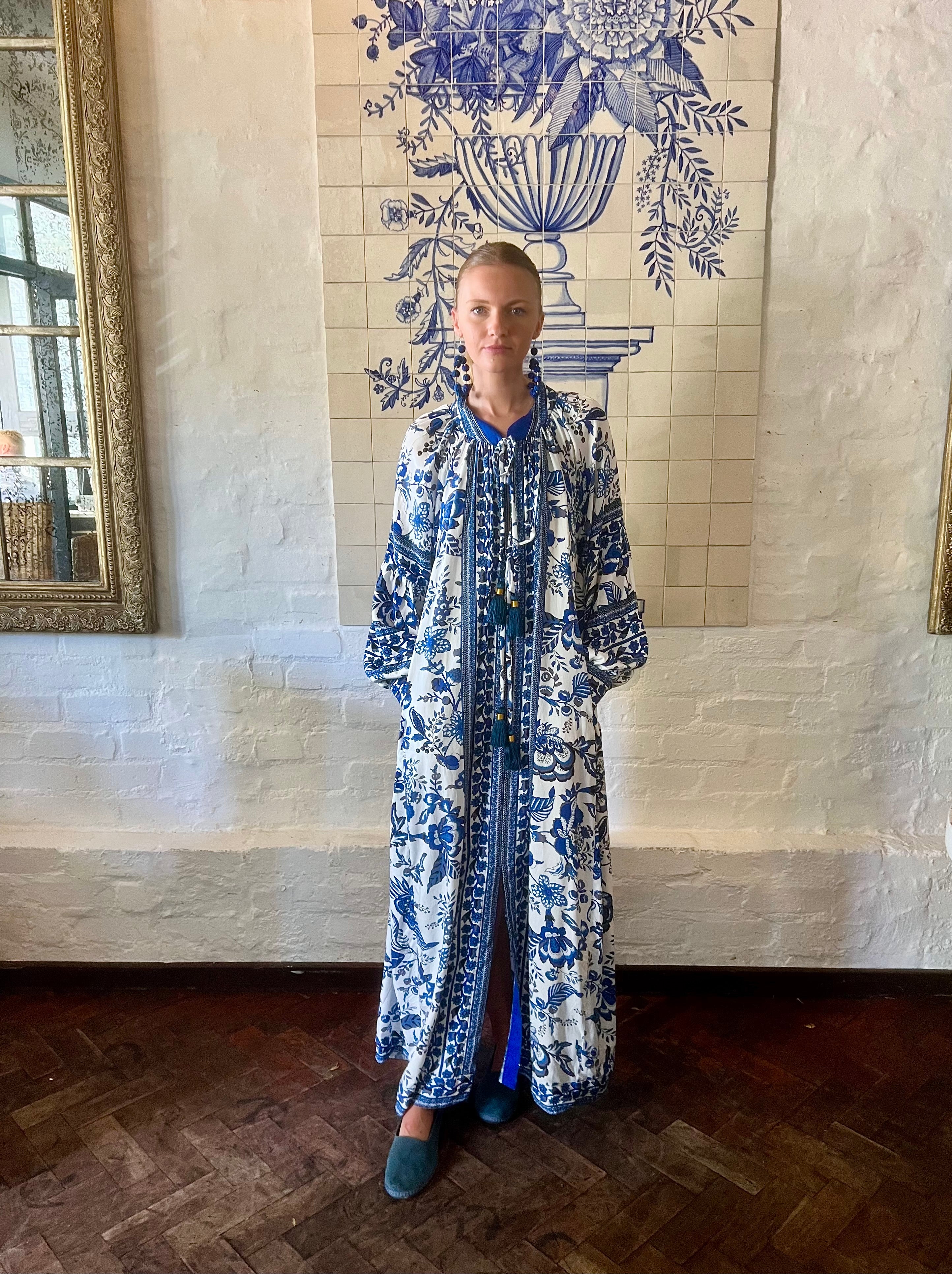 The Santorini Bloom Kaftan