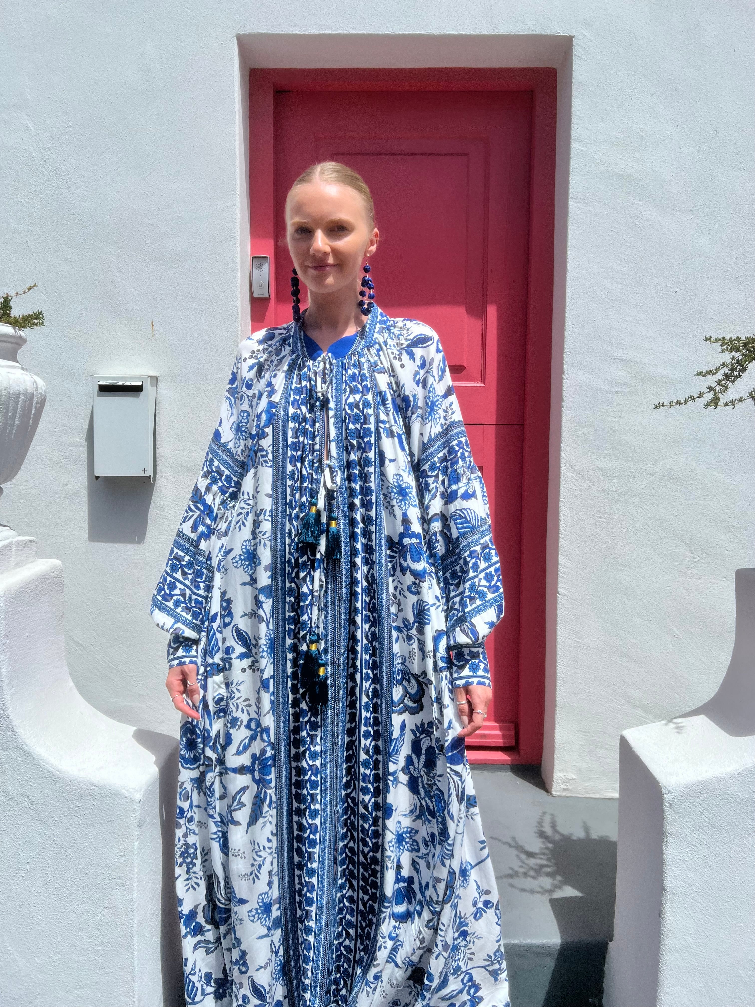 The Santorini Bloom Kaftan