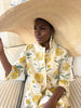 Poppy Yellow Cotton Kaftan