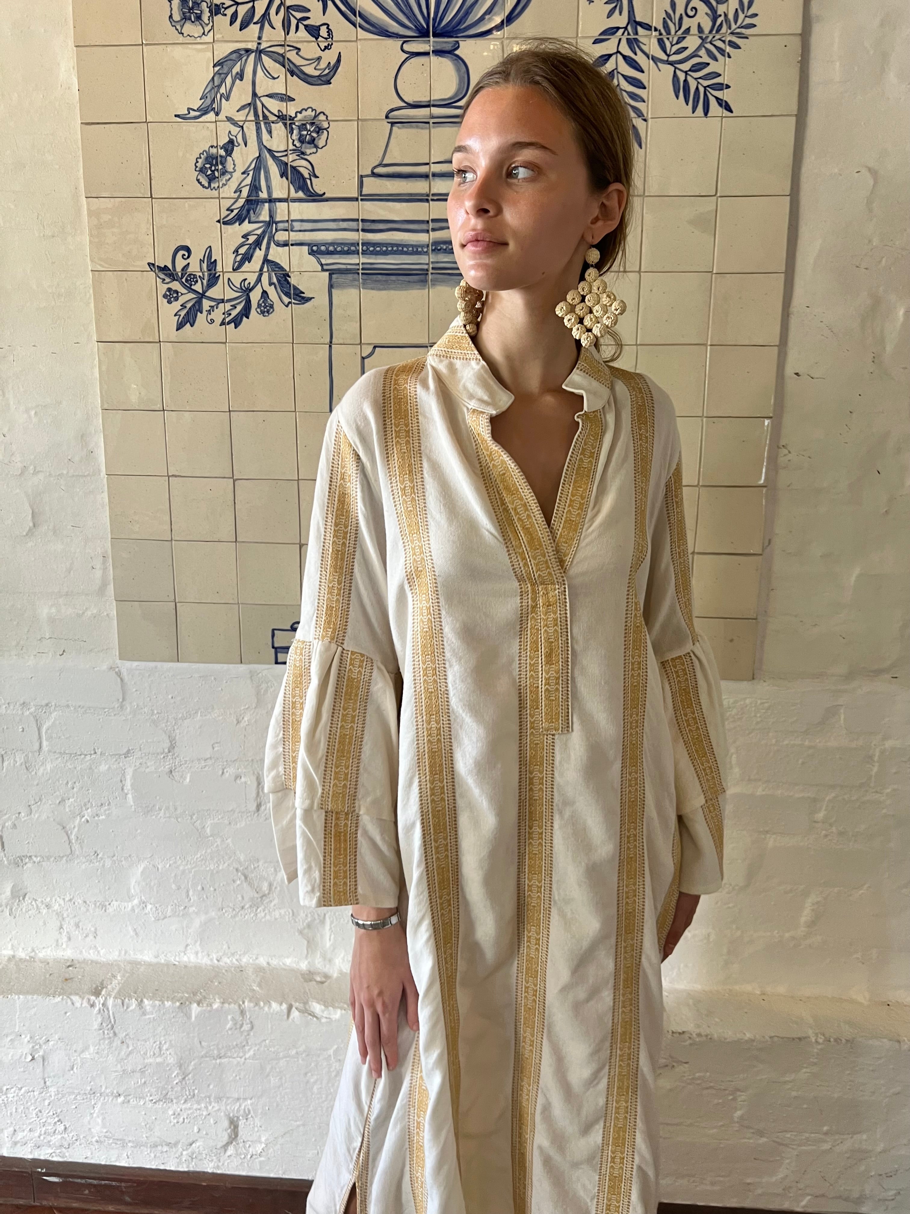 Soleil Striped Kaftan