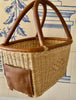 Leather Trim Basket