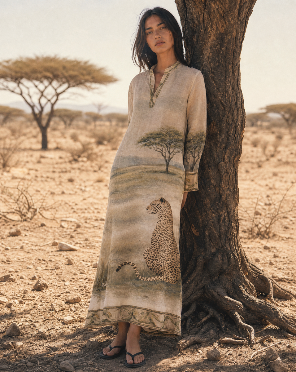 Golden Ingwe Kaftan – Franki and Remi